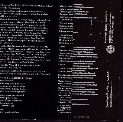 Michael Bolton : Time, Love & Tenderness (Cass, Album, RE)