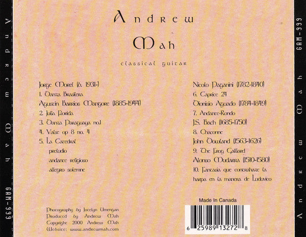 Andrew Mah : Presenting Andrew Mah (CD, Album)