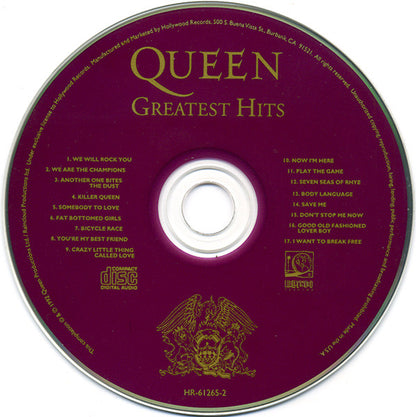 Queen : Greatest Hits (CD, Comp, RP)