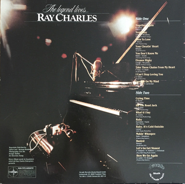 Ray Charles : The Legend Lives... (LP, Comp, Gat)