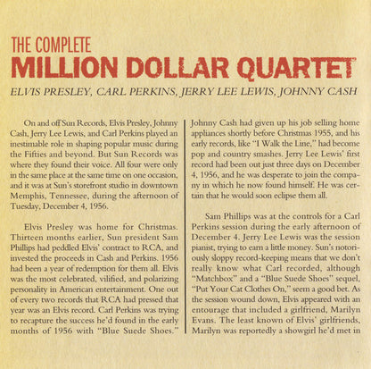 Elvis Presley - Carl Perkins - Jerry Lee Lewis - Johnny Cash : The Complete Million Dollar Quartet (CD, Album, RE, RM)