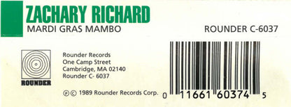 Zachary Richard : Mardi Gras Mambo (Cass, Album)