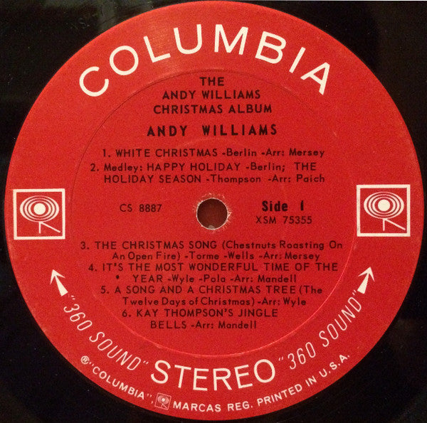 Andy Williams : The Andy Williams Christmas Album (LP, Album, RP)