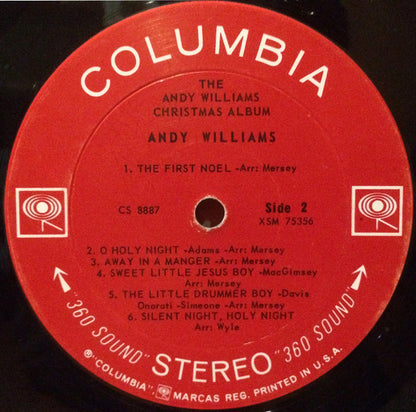 Andy Williams : The Andy Williams Christmas Album (LP, Album, RP)