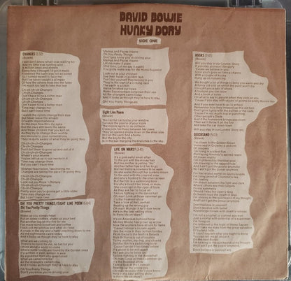 David Bowie : Hunky Dory (LP, Album, RE)