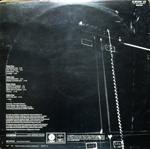 Grand Funk* : Live Album (2xLP, Album, RE, Gat)