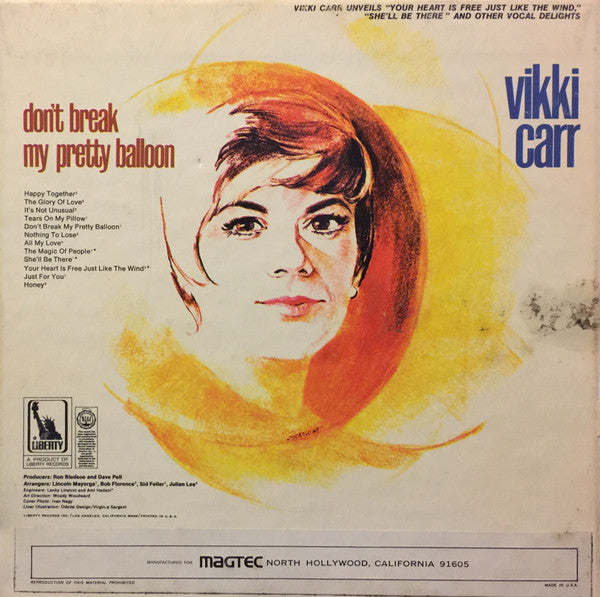 Vikki Carr : Don't Break My Pretty Balloon (Reel, 4tr Stereo)