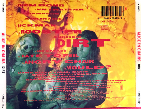 Alice In Chains : Dirt (CD, Album, RP)
