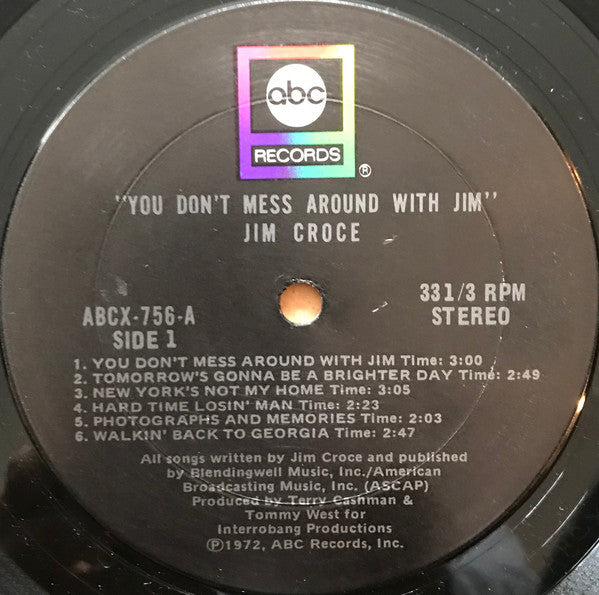 Jim Croce : You Don't Mess Around With Jim (LP, Album, Ter)