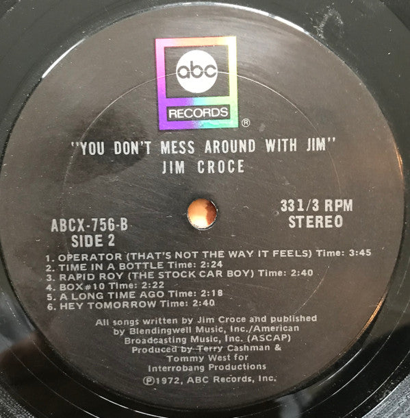 Jim Croce : You Don't Mess Around With Jim (LP, Album, Ter)