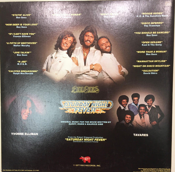 Various : Saturday Night Fever (The Original Movie Sound Track) (2xLP, Album, Comp, Sou)
