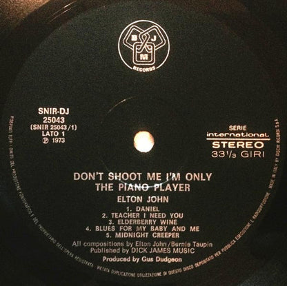 Elton John : Don't Shoot Me I'm Only The Piano Player (LP, Album, Gat)