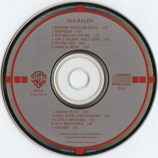Van Halen : Van Halen (CD, Album, RE, Tar)