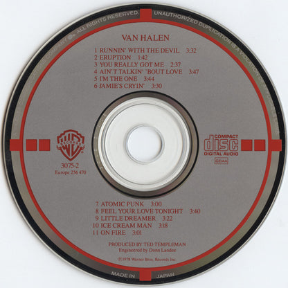 Van Halen : Van Halen (CD, Album, RE, Tar)