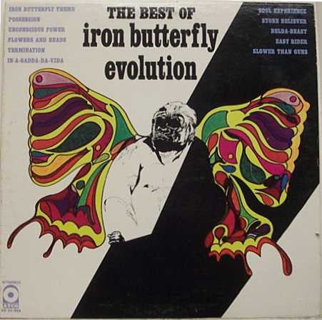 Iron Butterfly : The Best Of Iron Butterfly Evolution (LP, Comp, PR)