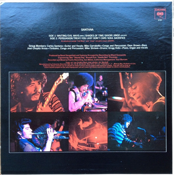 Santana : Santana (LP, Album, RE)