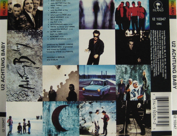 U2 : Achtung Baby (CD, Album, Club, CRC)