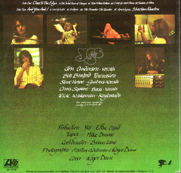 Buy Yes : Close To The Edge (LP, Album, RE, SP ) Online for a