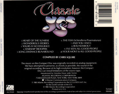 Yes : Classic Yes (CD, Comp, Club, RE, SRC)