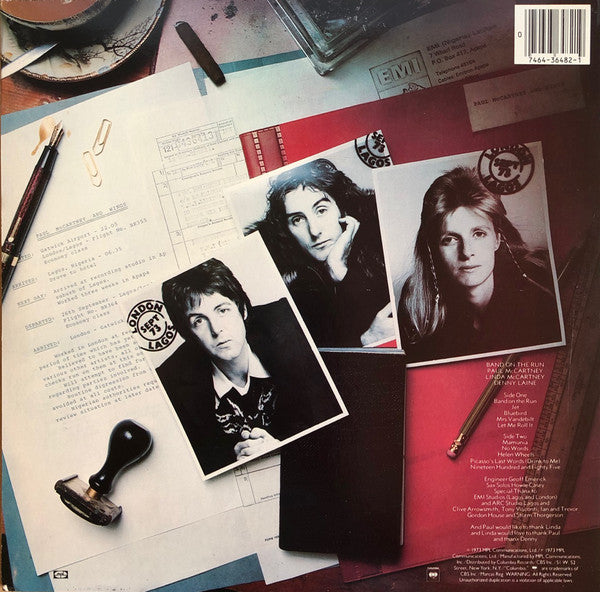 Paul McCartney & Wings* : Band On The Run (LP, Album, RE)