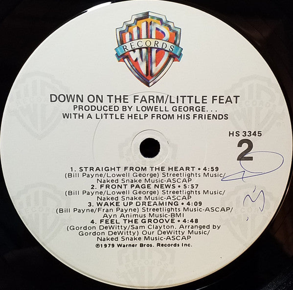 Little Feat : Down On The Farm (LP, Album, RE, Win)