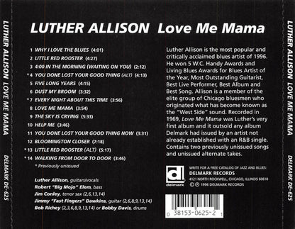 Luther Allison : Love Me Mama (CD, Album, RE)
