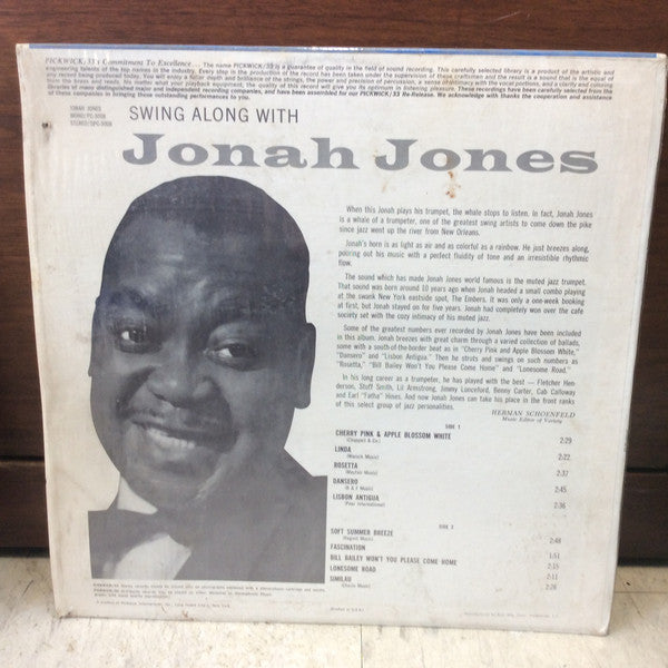 Jonah Jones : Swing Along With Jonah Jones (LP, Comp, Mono)