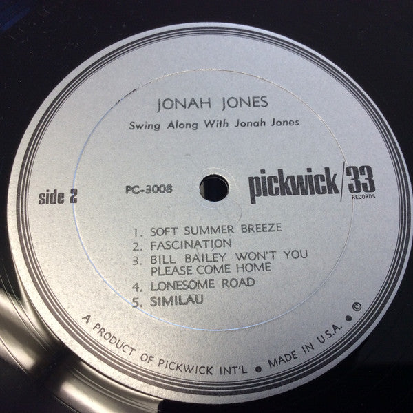 Jonah Jones : Swing Along With Jonah Jones (LP, Comp, Mono)