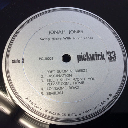 Jonah Jones : Swing Along With Jonah Jones (LP, Comp, Mono)