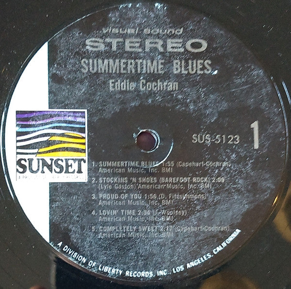 Eddie Cochran : Summertime Blues (LP, Album, Comp)