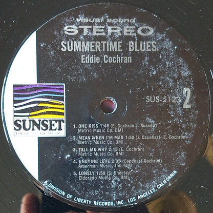 Eddie Cochran : Summertime Blues (LP, Album, Comp)