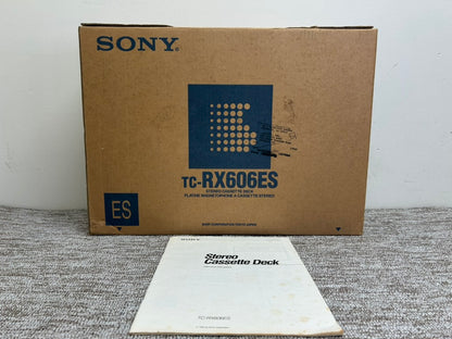Sony TC-RX606ES Single Cassette Deck * ES Line * Fully Serviced * New Belts * Box