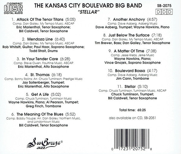 Kansas City Boulevard Big Band* : Stellar (CD)