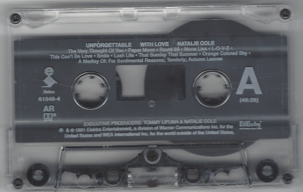 Natalie Cole : Unforgettable With Love (Cass, Album, AR,)