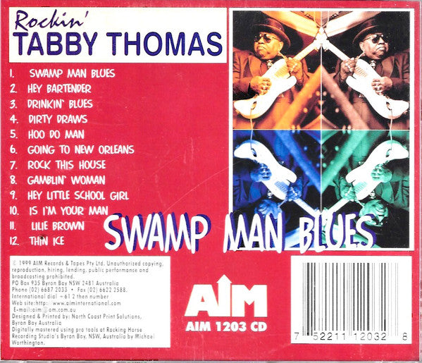 Tabby Thomas : Swamp Man Blues (CD, Album)