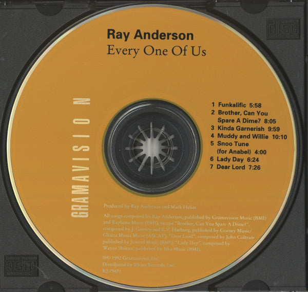 Ray Anderson : Every One Of Us (CD, Album)