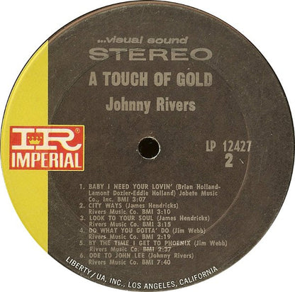Johnny Rivers : A Touch Of Gold (LP, Comp, RP)
