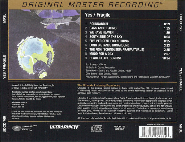 Yes : Fragile (CD, Album, RE, RM, 24K)