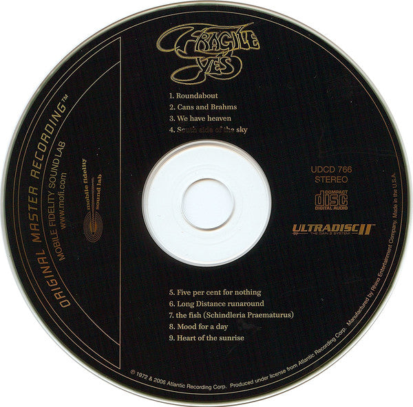 Yes : Fragile (CD, Album, RE, RM, 24K)