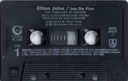 Elton John : Ice On Fire (Cass, Album, Club, Dol)
