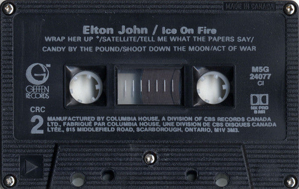 Elton John : Ice On Fire (Cass, Album, Club, Dol)