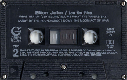 Elton John : Ice On Fire (Cass, Album, Club, Dol)