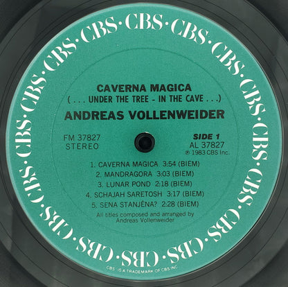 Andreas Vollenweider : Caverna Magica (...Under The Tree - In The Cave...) (LP, Album, Car)