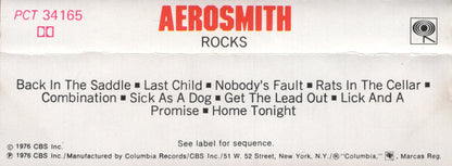 Aerosmith : "Rocks" (Cass, Album, RE)
