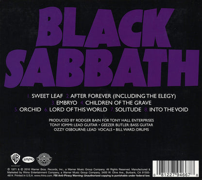 Black Sabbath : Master Of Reality (CD, Album, RE, RM, Dig)