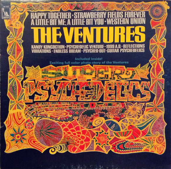 The Ventures : Super Psychedelics (LP, Album, Mono, Gat)