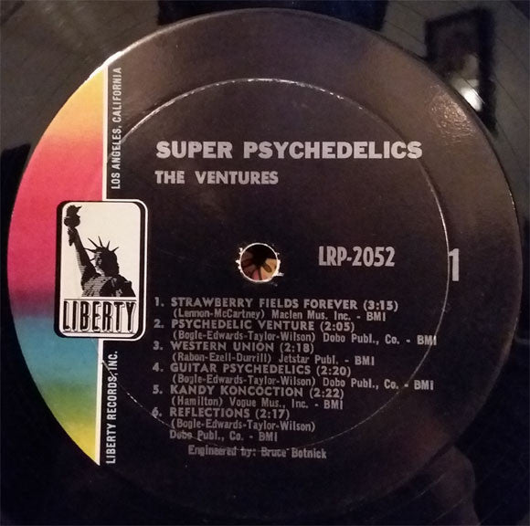The Ventures : Super Psychedelics (LP, Album, Mono, Gat)