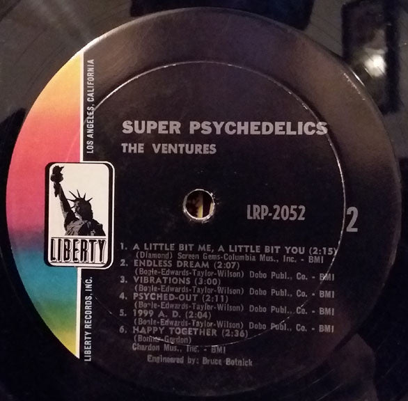 The Ventures : Super Psychedelics (LP, Album, Mono, Gat)