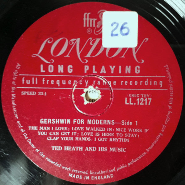Ted Heath And His Music : Gershwin For Moderns... (LP, Album, Mono, Red)