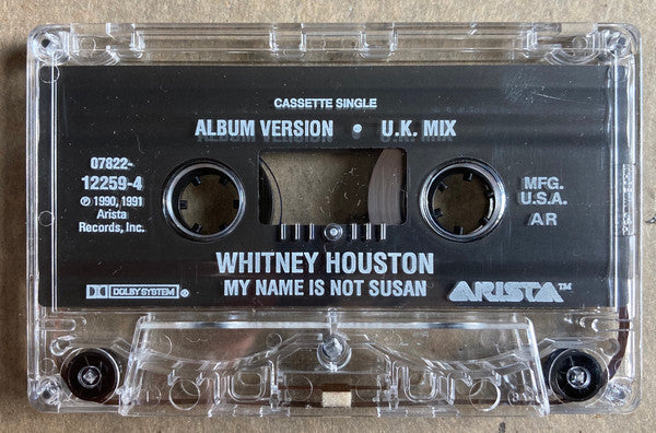 Whitney Houston : My Name Is Not Susan (Cass, Single)